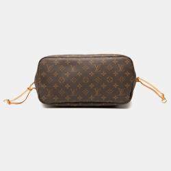 Pre Owned Louis Vuitton Brown Monogram Neverfull MM