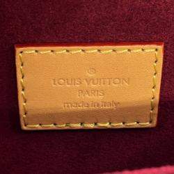 مملوكة مسبقًا حقيبة لوي فويتون مايكرو شانتلي مونوجرام أحمر