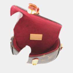 مملوكة مسبقًا حقيبة لوي فويتون مايكرو شانتلي مونوجرام أحمر