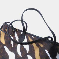 Pre Owned حقيبة لوي فيتون نيفرفول بني/بيج مونوغرام مقاس ميديوم