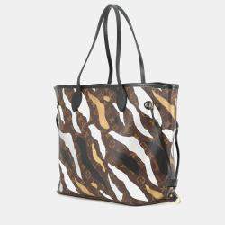 Pre Owned حقيبة لوي فيتون نيفرفول بني/بيج مونوغرام مقاس ميديوم