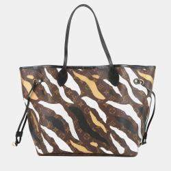 Pre Owned حقيبة لوي فيتون نيفرفول بني/بيج مونوغرام مقاس ميديوم