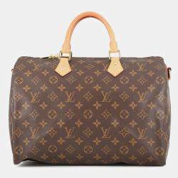 مملوكة مسبقًا Louis Vuitton Speedy Bandouliere Brown Monogram Size 35