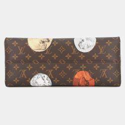 Pre Owned Louis Vuitton Onthego Fornasetti Multicolor Monogram / Cameo Size Mm