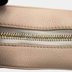 Pre Owned Louis Vuitton Bagatelle Nm Rose Beige Monogram Empreinte Leather