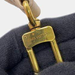 Pre Owned Louis Vuitton Bagatelle Nm Rose Beige Monogram Empreinte Leather