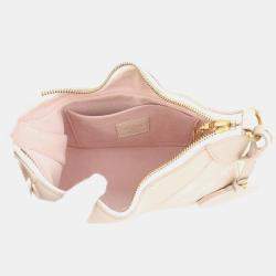 Pre Owned Louis Vuitton Bagatelle Nm Rose Beige Monogram Empreinte Leather