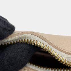 Pre Owned Louis Vuitton Bagatelle Nm Rose Beige Monogram Empreinte Leather