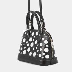 Pre Owned Louis Vuitton Lvxyk Alma Bb Yayoi Kusama Collaboration Noir Epi Leather Infinity Dot Size Bb