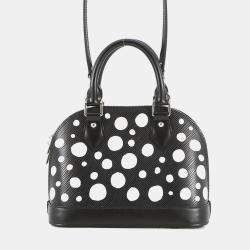 Pre Owned Louis Vuitton Lvxyk Alma Bb Yayoi Kusama Collaboration Noir Epi Leather Infinity Dot Size Bb