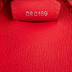 Pre Owned Louis Vuitton Red Monogram Very Leather Very Zipped