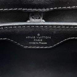 Pre Owned Louis Vuitton Capucines Noir/White Leather Size BB