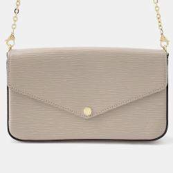 مملوكة مسبقًا Louis Vuitton Felicie Pochette Beige Epi Leather