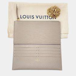 Pre Owned Louis Vuitton Felicie Pochette Beige Epi Leather