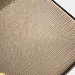 Pre Owned Louis Vuitton Felicie Pochette Beige Epi Leather