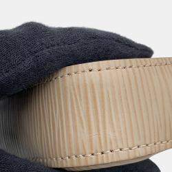 Pre Owned Louis Vuitton Felicie Pochette Beige Epi Leather