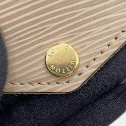 Pre Owned Louis Vuitton Felicie Pochette Beige Epi Leather