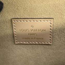 Pre Owned Louis Vuitton Felicie Pochette Beige Epi Leather
