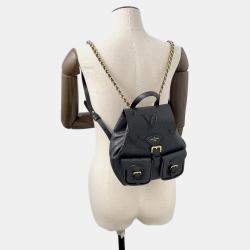 Pre Owned Louis Vuitton Backup Noir Monogram Empreinte Leather