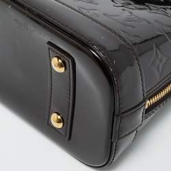 Pre Owned حقيبة لويس فيتون ألما بي بي أمارانتي مونوغرام فيرنيز