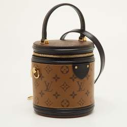 Pre Owned حقيبة لوي فيتون كان باللون الأسود مونوغرام قماش كانفاس معكوس