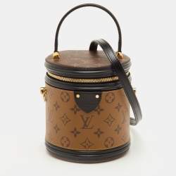 Pre Owned Louis Vuitton Cannes Monogram Reverse Canvas and Leather Bucket Bag