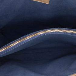 Pre Owned حقيبة لوي فيتون كوسين مونوجرام جلد الحمل منفوخة بنية متوسطة