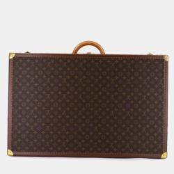 مملوكة مسبقًا Louis Vuitton Monogram Alzer 80 Trunk Case Bag Brown