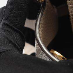 Pre Owned Louis Vuitton Capucines Bb Galle Handbag Taurillon Leather Beige