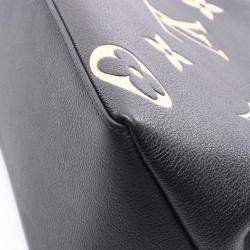 Pre Owned حقيبة لويس فيتون غراند باليه إم إم جلد إمبريونت مونوغرام بلونين أسود وبيج