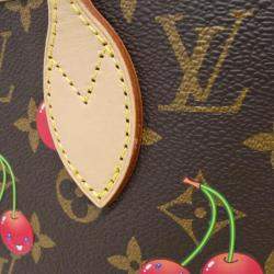 Pre Owned Louis Vuitton Monogram Cherry Lv X Tm Neverfull Mm Handbag