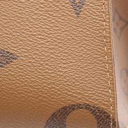 مملوكة مسبقًا حقيبة يد لوي فيتون أون ذا جو PM مونوغرام جاينت ريفيرس قماش مطلي PVC بني/بيج