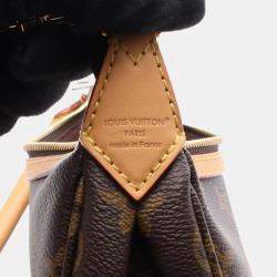 Pre Owned حقيبة كتف لوي فيتون لوبينغ قماش مطلي وجلد تصميم مونوغرام بني