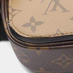 مملوكة مسبقًا Louis Vuitton Metis Mm Monogram Reverse Pochette Handbag Coated Canvas And Leather Brown Black
