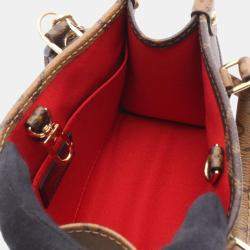 مملوكة مسبقًا Louis Vuitton On The Go Bb Handbag Pvc-Coated Canvas And Leather Monogram Reverse Brown