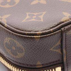Pre Owned Louis Vuitton Utility Crossbody Monogram Handbag In Coated Canvas And Leather Brown