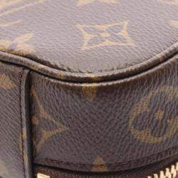 Pre Owned Louis Vuitton Utility Crossbody Monogram Handbag In Coated Canvas And Leather Brown