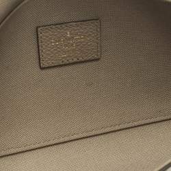 Pre Owned Louis Vuitton Felicie Tourterelle /Crème Damier Ebene Canvas Pochette Bag