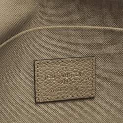 Pre Owned Louis Vuitton Felicie Tourterelle /Crème Damier Ebene Canvas Pochette Bag