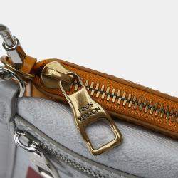 Pre Owned Louis Vuitton Monogram Antartica Double Flat Messenger