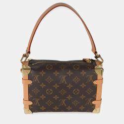 Pre Owned حقيبة جانبية لويس فيتون مونوغرام كانفاس ميديوم ترانك
