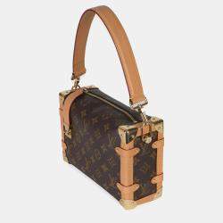 Pre Owned حقيبة جانبية لويس فيتون مونوغرام كانفاس ميديوم ترانك