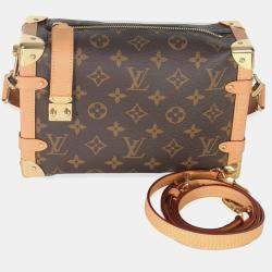 Pre Owned حقيبة جانبية لويس فيتون مونوغرام كانفاس ميديوم ترانك