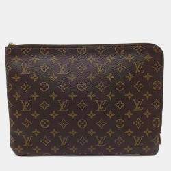 مملوكة مسبقًا Louis Vuitton Brown PVC Monogram Etu Voyage MM