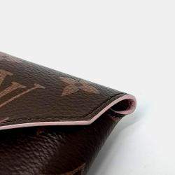 Pre Owned Louis Vuitton Brown Coated Canvas Monogram Kirigami Clutch