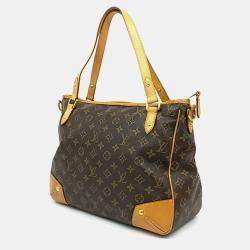 مملوكة مسبقًا حقيبة لوي فيتون إستريلا قماش مغلف بني متوسط