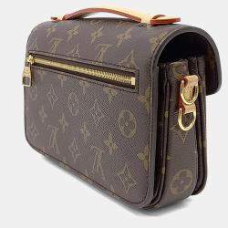 Pre Owned حقيبة لوي فويتون بوشيت ميتيس إيست ويست قماش مطلي بني