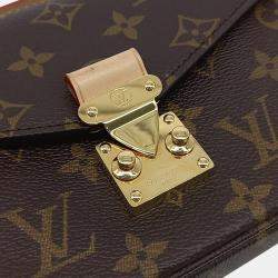 Pre Owned حقيبة لوي فويتون بوشيت ميتيس إيست ويست قماش مطلي بني