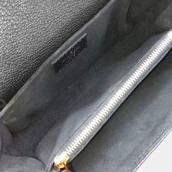 Pre Owned Louis Vuitton Black Leather Empreinte Pochette Metis East West