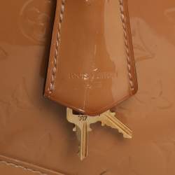 Pre Owned Louis Vuitton Alma BB Noisette Monogram Vernis Bag